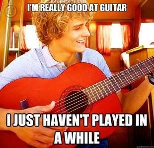 blague niveau de jeu guitariste