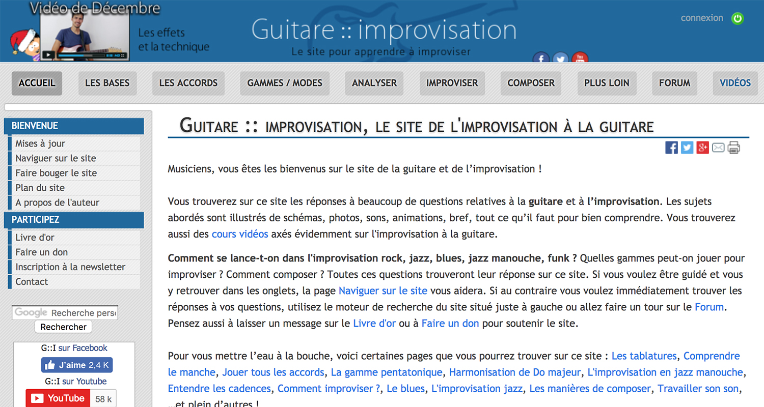 blog guitare improvisation
