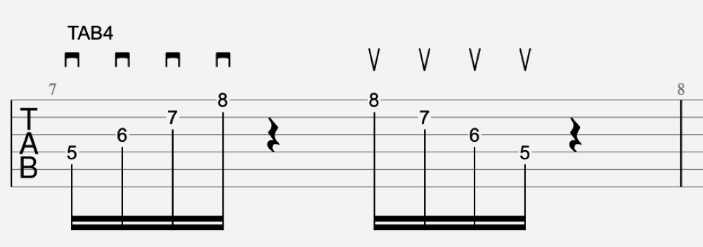 exercice sweeping guitare 3 tablature
