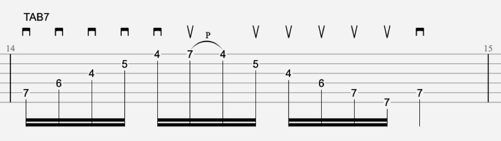 exercice sweeping guitare 6 tablature