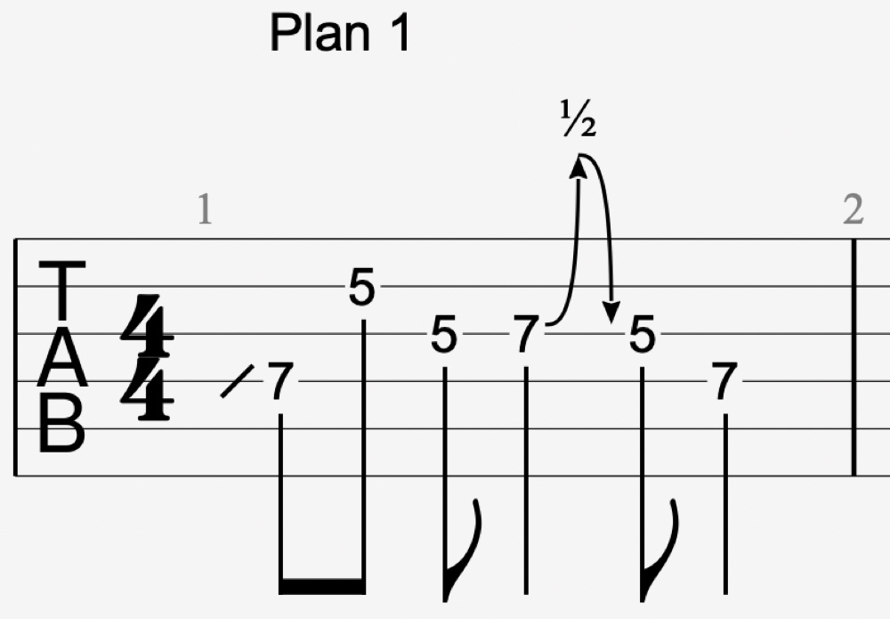 plan blues facile 1 tablature guitare