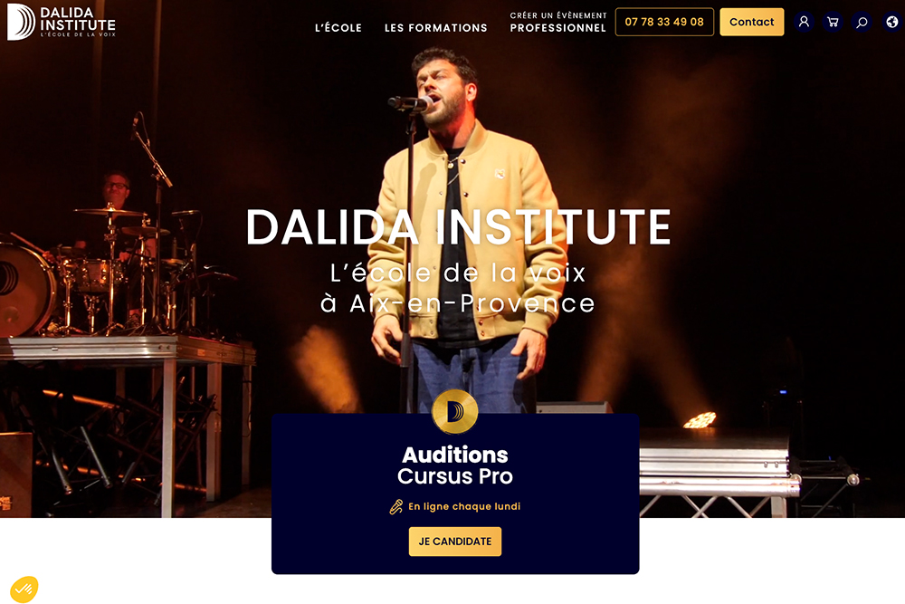 Le site du Dalida Institute 