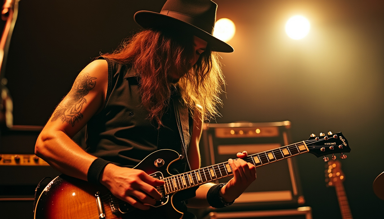 découvrez l’univers de slash : ses guitares les paul, ses modèles signature, ses solos emblématiques et les techniques qui forgent son style unique.